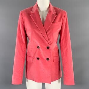 PS by PAUL SMITH Size M Pink Cotton / Elastane Velvet Jacket